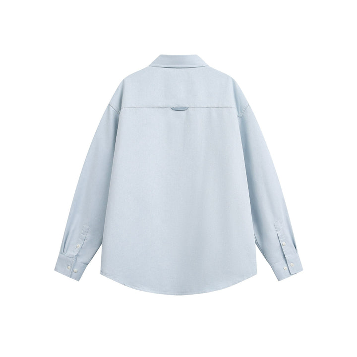 Unisex Oversize Patchwork Denim Koszula z Boxy Krój