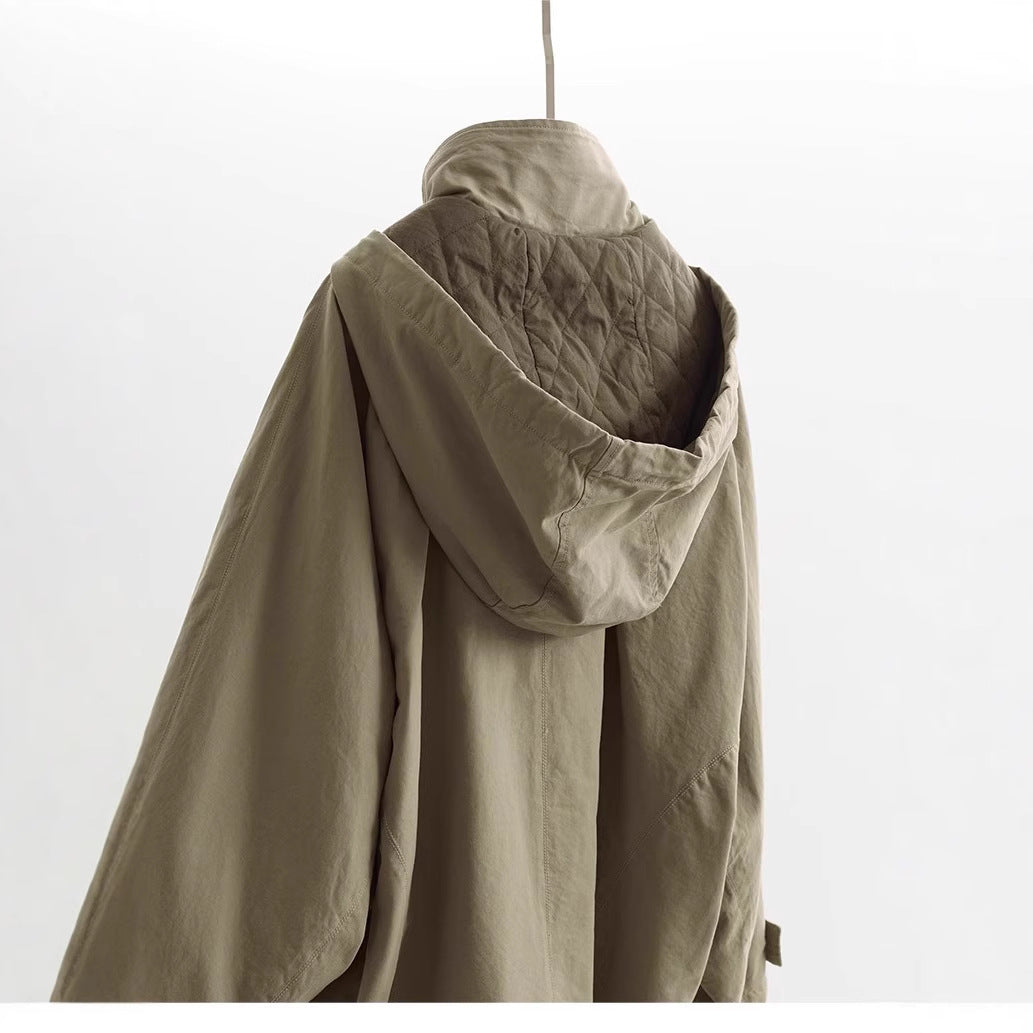 Damska Fashionable Transitional kurtka z Removable Hood Lumaza