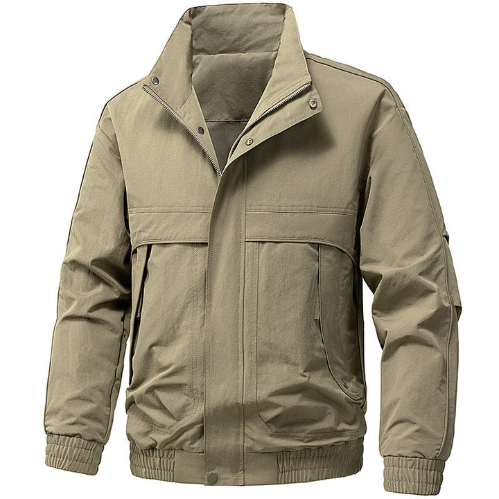 Męska technical kapturemed softshell kurtka z regulowany kapturem i utility kieszeniami