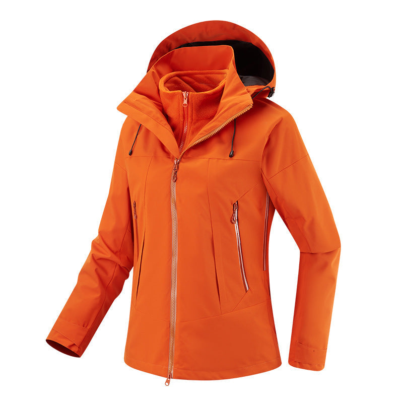 Damska two-layer softshellowa kurtka z removable polarowa inner kurtka i regulowanym hood Lumaza