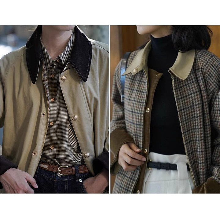 Damska Stylish Transitional kurtka z Practical kołnierzem i dużymi kieszeniami Lumaza
