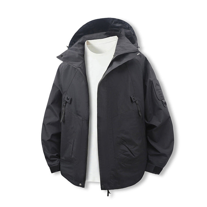 Męska Wwd i Water Resistant softshell utility kurtka z kapturem