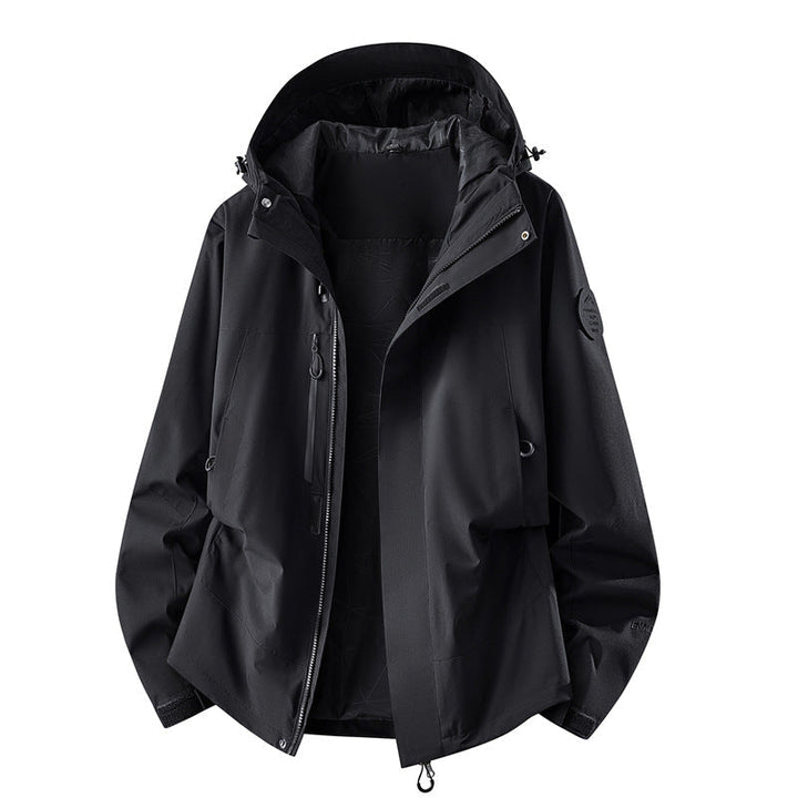 Damska techniczny three-layer softshell deszczem kurtka z taped szwy i multifunctional Kieszenie