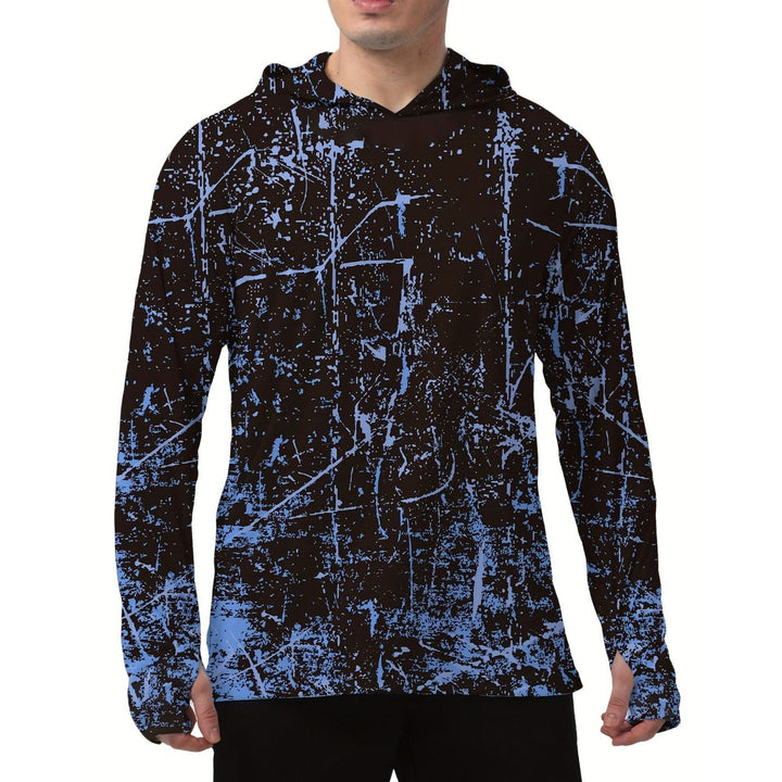 Męska sportowa bluza z kapturem z abstract print