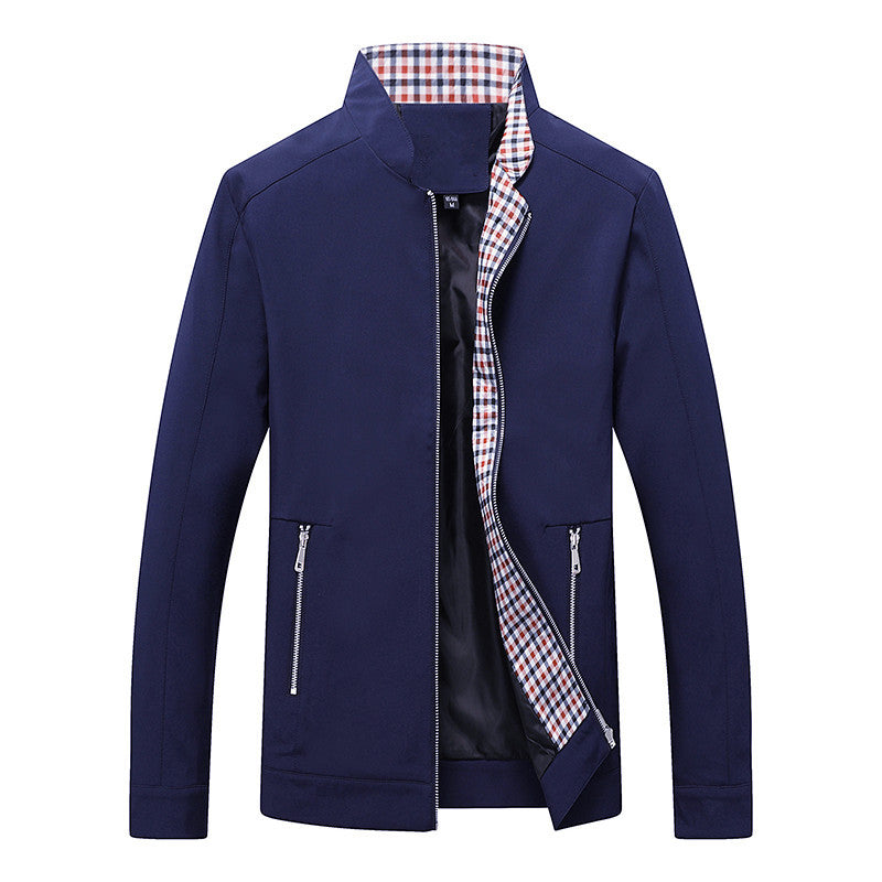 Męska lekka softshell Blouson kurtka z stójką i Checkered Lwwg