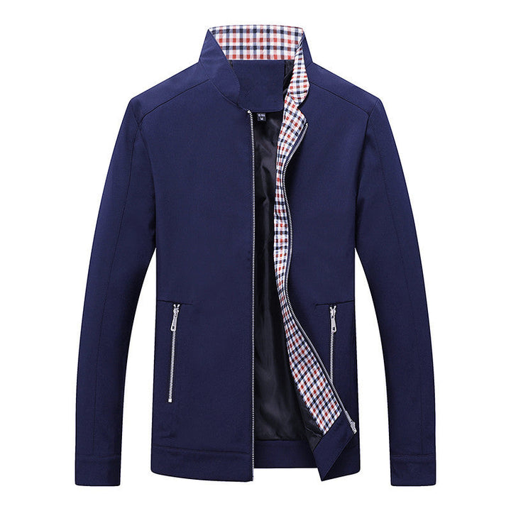 Męska lekka softshell Blouson kurtka z stójką i Checkered Lwwg
