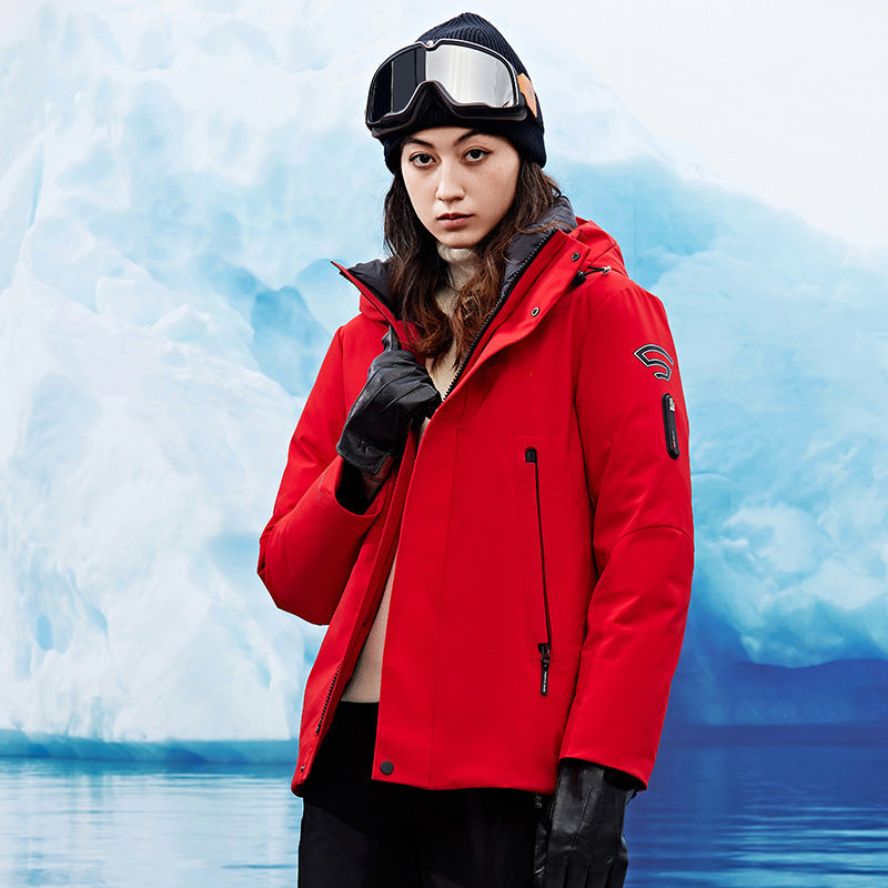 Męski wiatroszczelny i oddychający softshell parka z kaptur