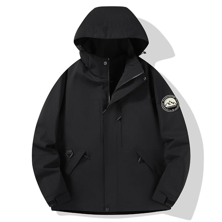 Damska wodoodporna hardshell outdoor kurtka z kapturem i multifunction kieszeniami Lumaza