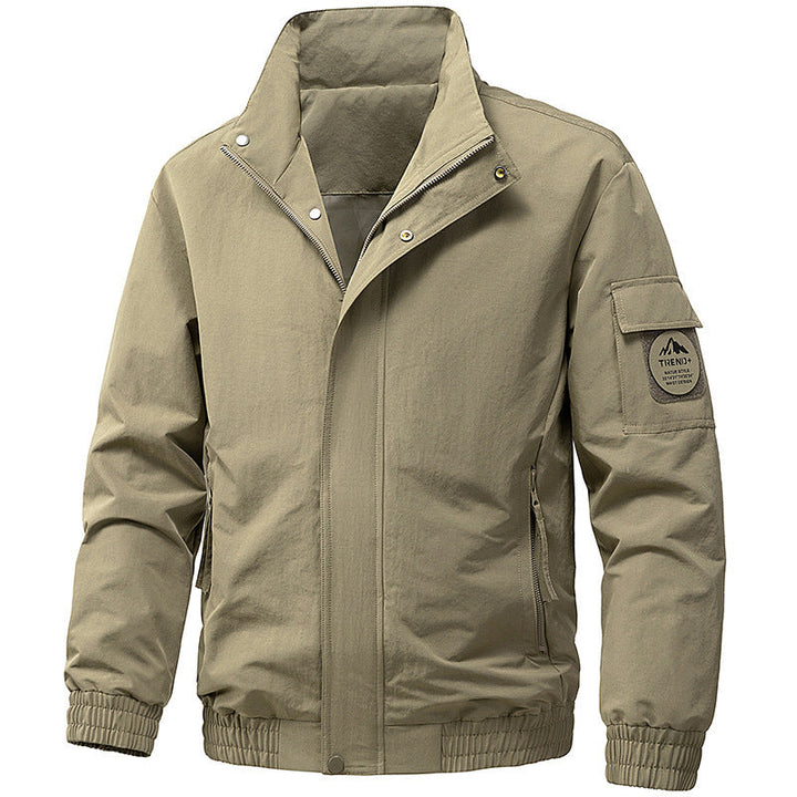 Męska technical kapturemed softshell kurtka z regulowany kapturem i utility kieszeniami