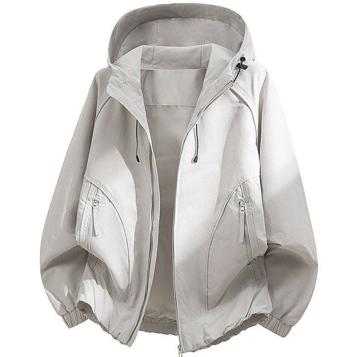 Męska technical kapturemed softshell kurtka z regulowany kapturem i utility kieszeniami