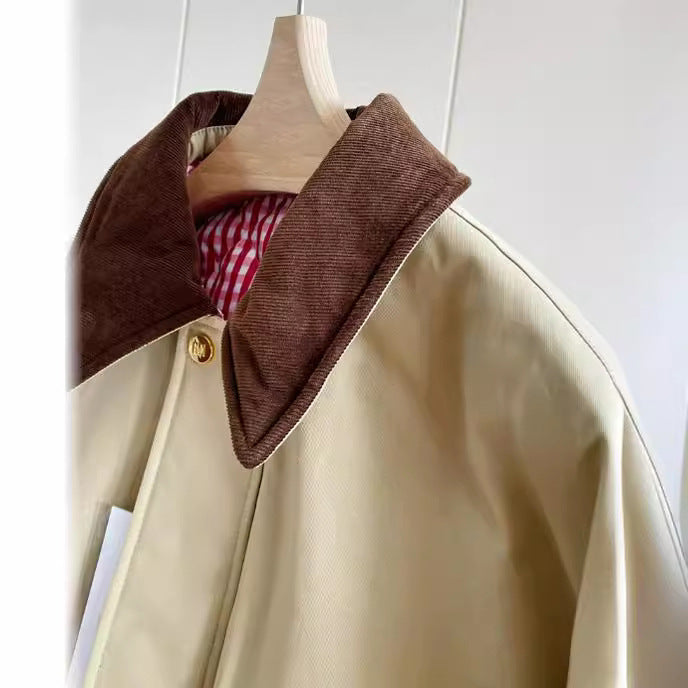 Damska Stylish Transitional kurtka z Contrasting Elbow Patches Lumaza