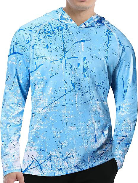 Męska sportowa bluza z kapturem z abstract print