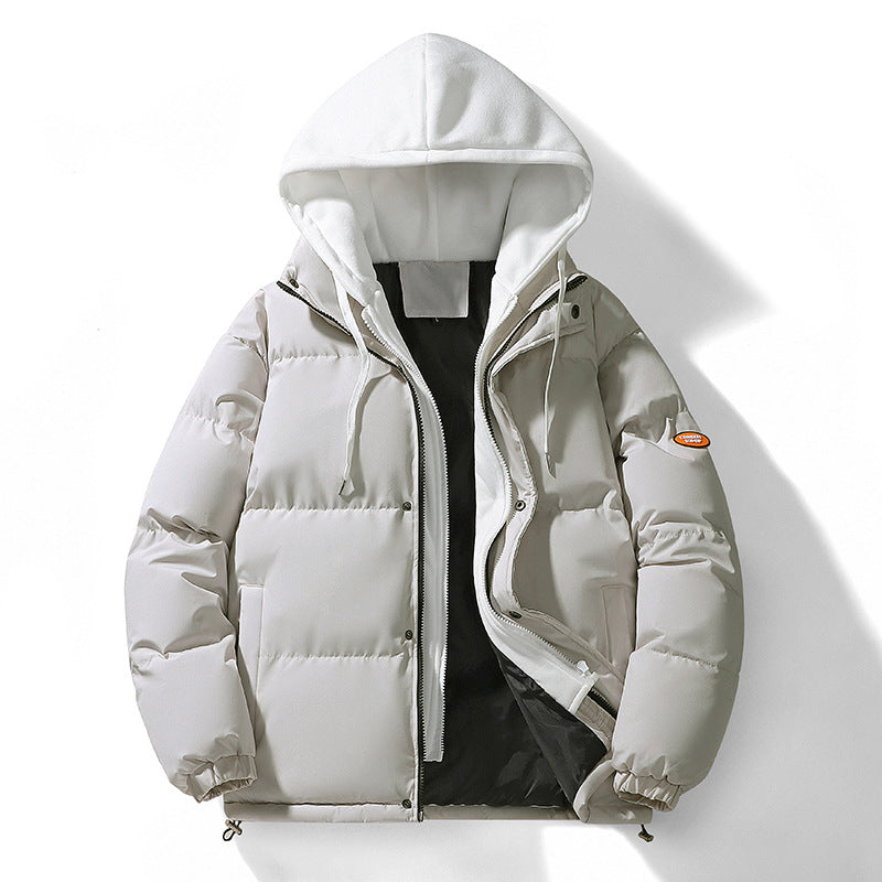 Męska Dual-warstwa Puffer kurtka z wtegrated kapturemed Sweat warstwa i Thermo Lwwg