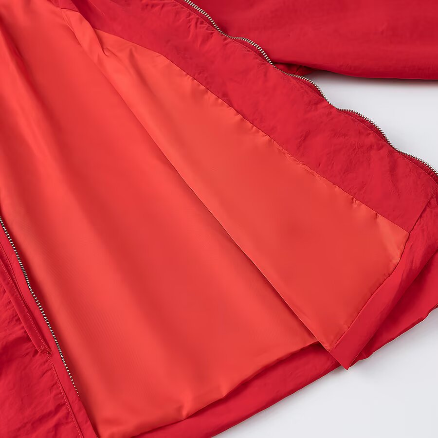 Damska Light z kapturem boxy Transition kurtka z ściągaczem i Elastic Cuffs Lumaza