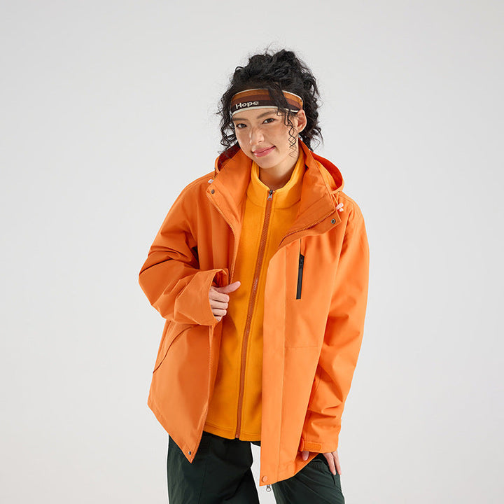 Damska lekka wodoodporna Parka bluza z kapturem kurtka z Sealed Seams i ściągaczem Lumaza