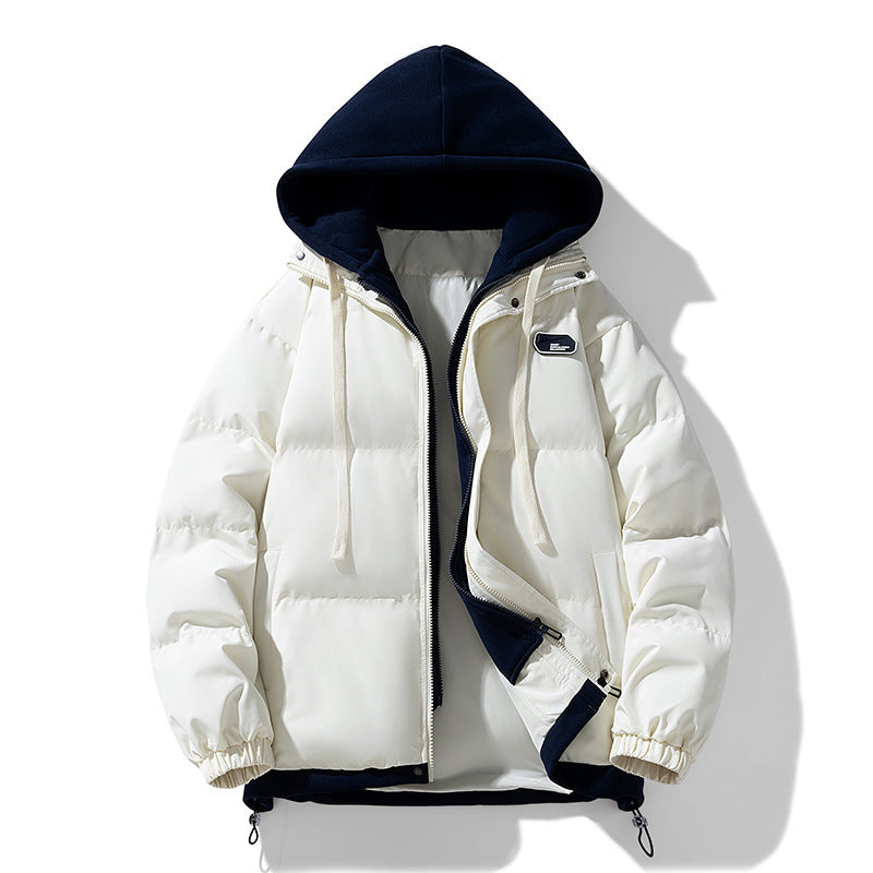 Damska pikowana z kapturem kurtka z soft teddy polarowa lining, regulowanym dołem, i elastic cuffs Lumaza