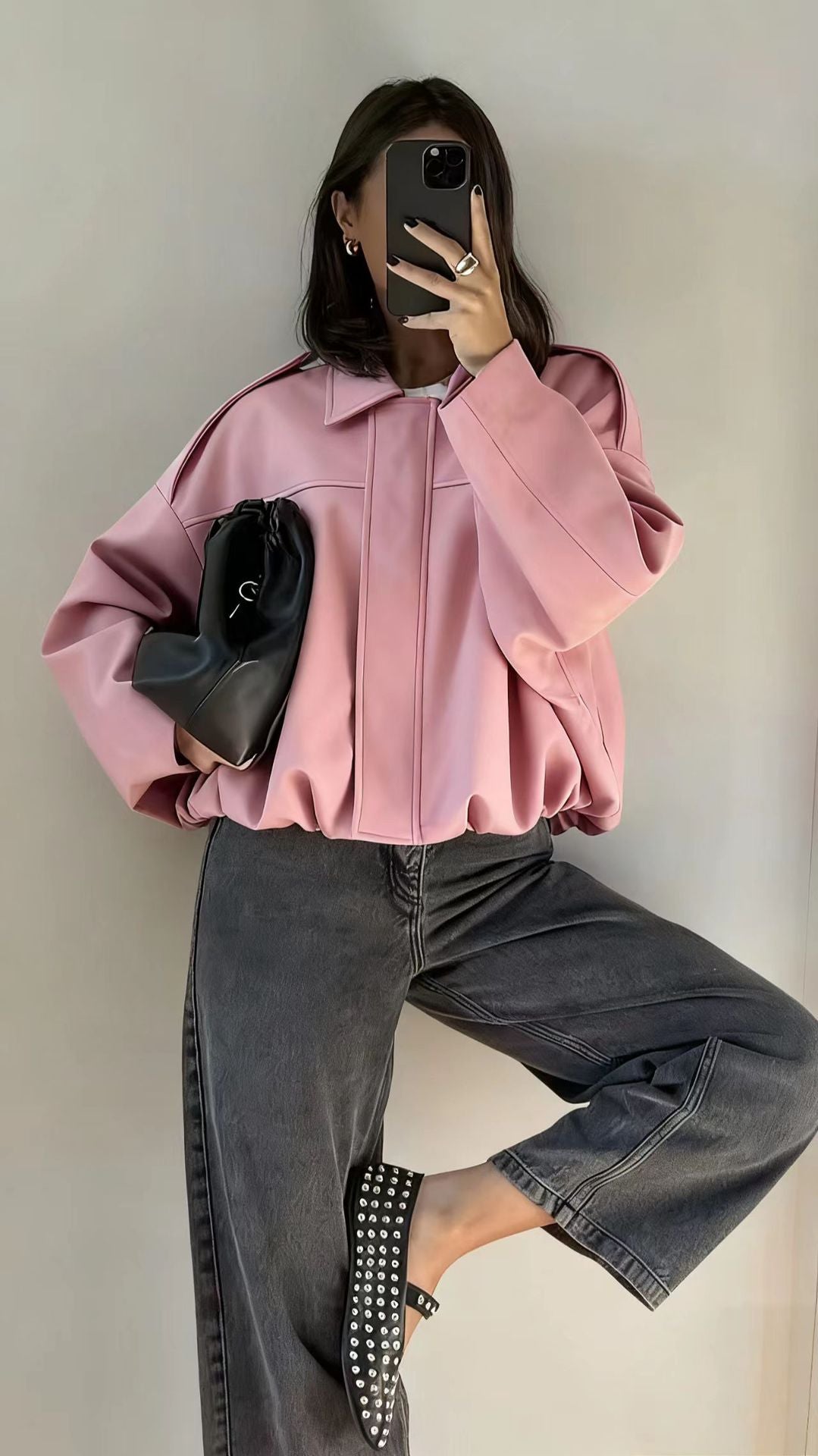 Kurtka damska ciepła z zamkiem krótka