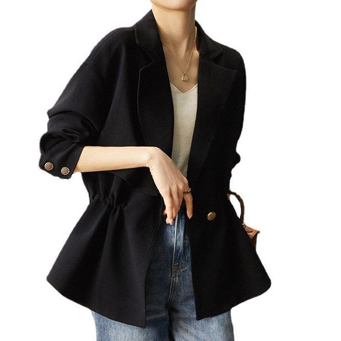 Damska Stylish kopertowa kurtka z Waist Accent Lumaza