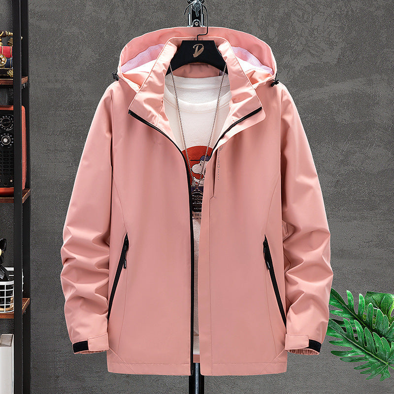 Męska lekka kurtka softshell outdoorowy z kapturem, Wwd i Water Repellent Surface