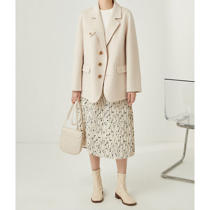 Damska elegancka i Comfortable Wool kurtka Drune