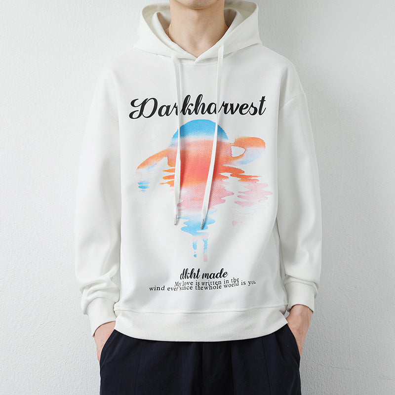 Męska Modny Bluza z kapturem z Creative Graficzny Print