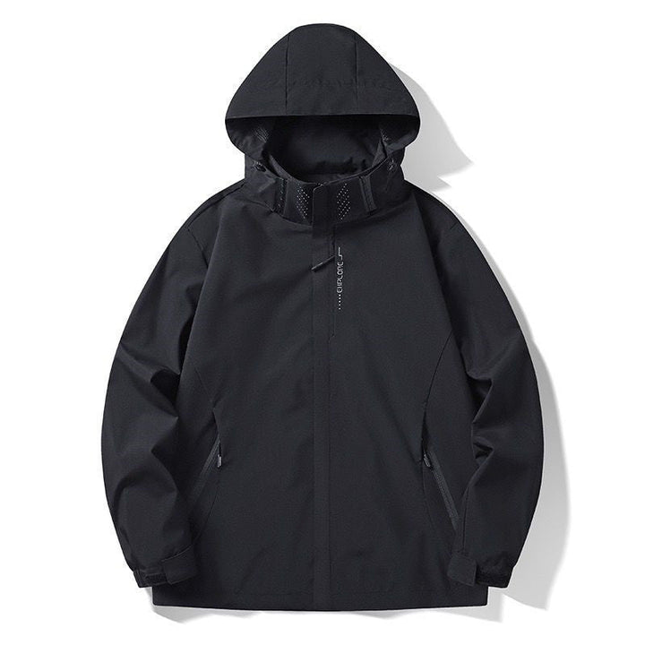 Męska lekka softshell funkcjonalne kurtka z oddychająca Mesh Lwwg i regulowany kapturem