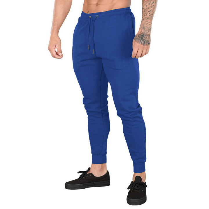 Męska Slim-Tapered Sweat Jogger z Elastyczny Tunnel Ściągacz Waistband &amp; Prążkowany Ankle Mankiety