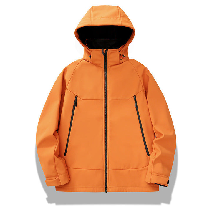 Męski technical kurtka softshell z kaptur, welded szwy i ergonomic raglan rękawy