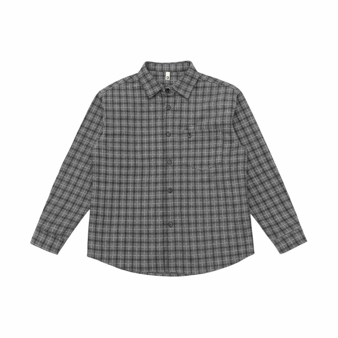 Unisex W kratę Kurtka koszulowa-Overshirt wykonana z Mieszanka myłny