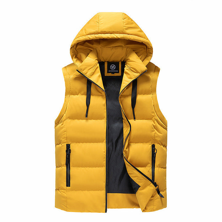 Męska Termiczny Insulated Z kapturem Kamizelka