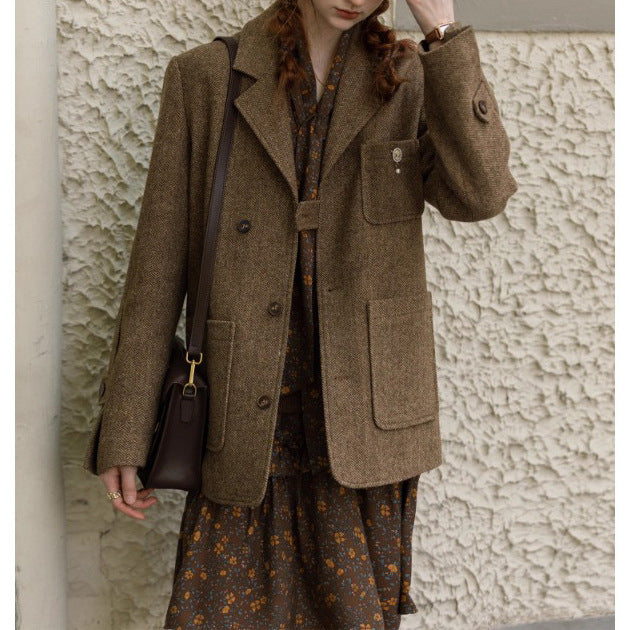 Damska Stylish Wool kurtka Lumaza