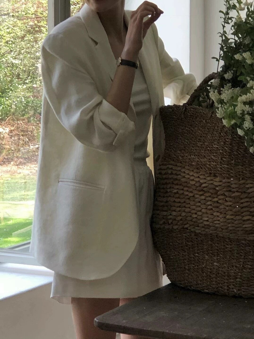 Damska elegancka Linen kurtka Drune