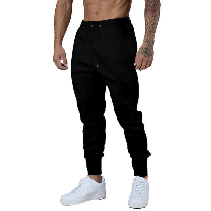 Męska Slim-Tapered Sweat Jogger z Elastyczny Tunnel Ściągacz Waistband &amp; Prążkowany Ankle Mankiety