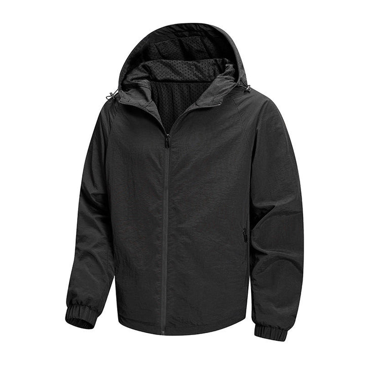 Męska Ultralekka Packable bluza z kapturem kurtka z oddychająca Mesh Lwwg