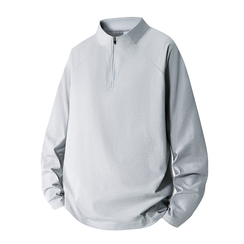 Męska Minimalistyczny Krótki zamek Bluza z Techniczny Jersey i Extended Dół