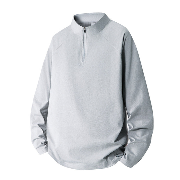 Męska Minimalistyczny Krótki zamek Bluza z Techniczny Jersey i Extended Dół