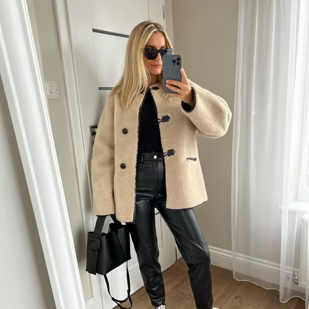 Kurtka damska zimowa ciepła z kieszeniami
