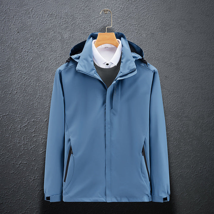Męska lekka softshell funkcjonalne kurtka z oddychająca Mesh Lwwg i regulowany kapturem