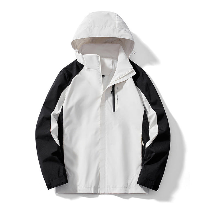 Damska two-layer softshellowa rain kurtka z kapturem, oddychająca membrane i chest zamkiem Lumaza