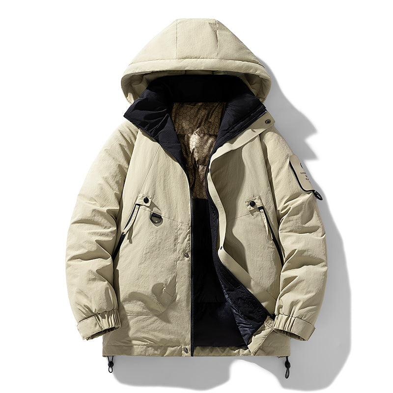 Męski Technical Miejski Parka z Termiczny Ocieplenie i Multifunctional Kieszenie