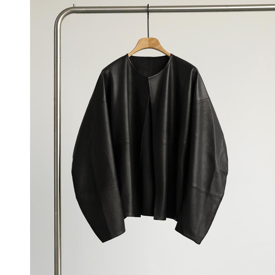 Damska oversize Leather kurtka Lumaza