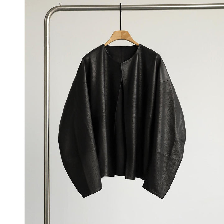 Damska oversize Leather kurtka Lumaza
