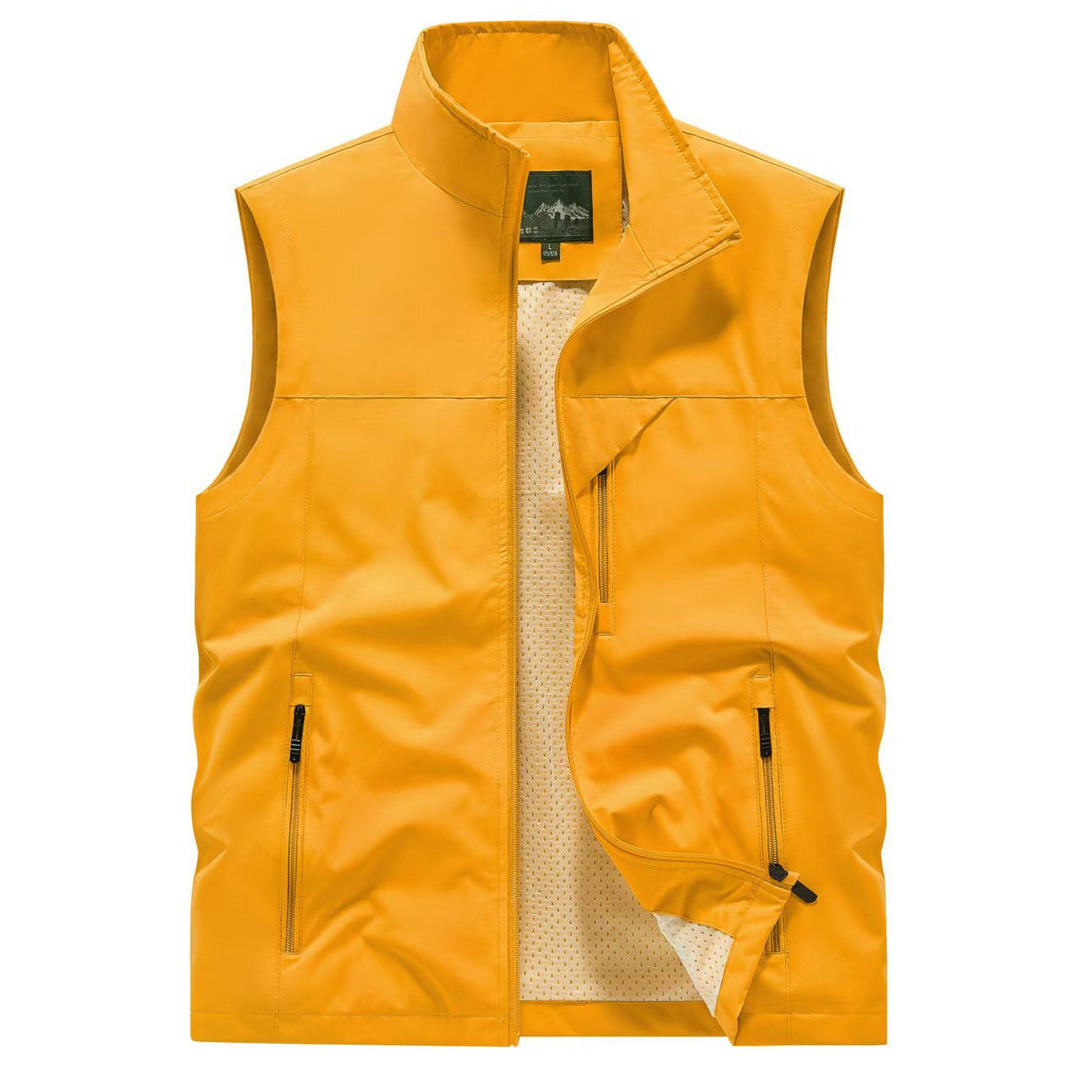 Męska oddychająca softshell outdoorowy kamizelka z Mesh wner Lwwg i zamkiem kieszeniami