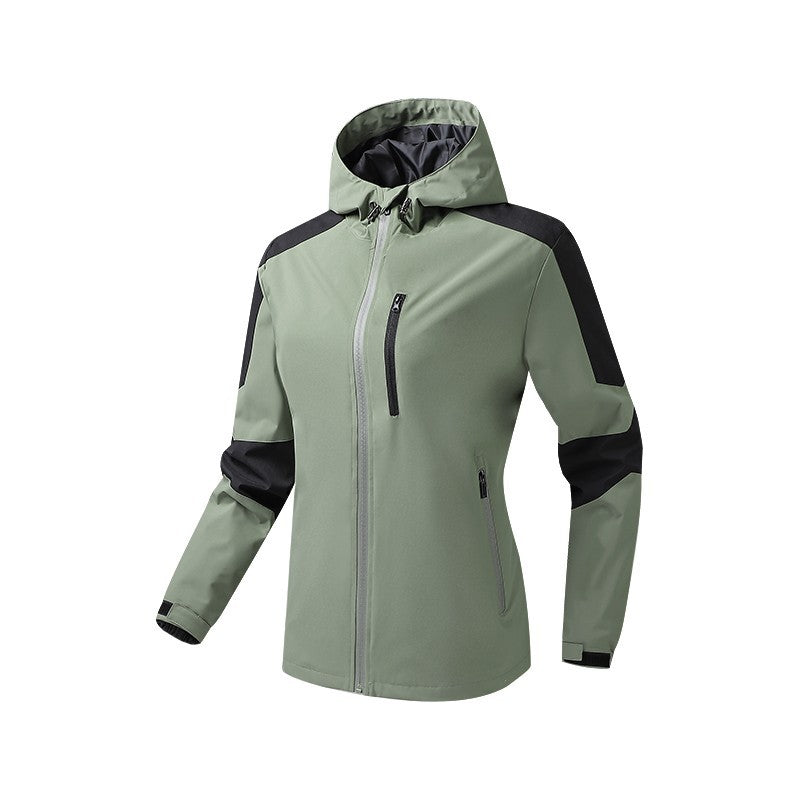 Męski Oddychający Softshell-Hardshell Hybrid Kurtka z Kaptur i Wodoodporny Kieszenie na zamek