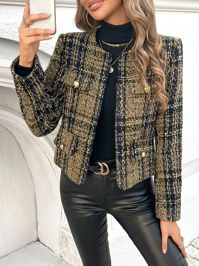 Kurtka damska ciepła krótka elegancka