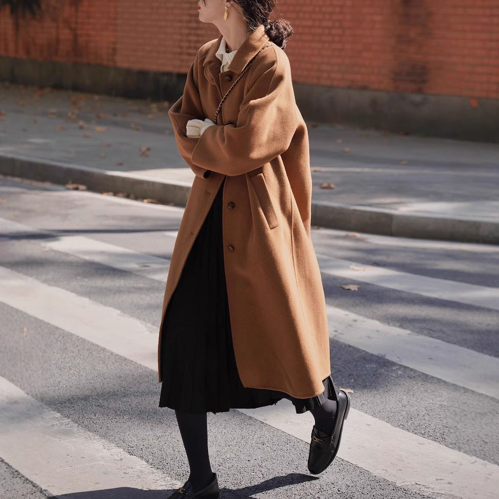 Damska Fashionable oversize Wool kurtka Lumaza