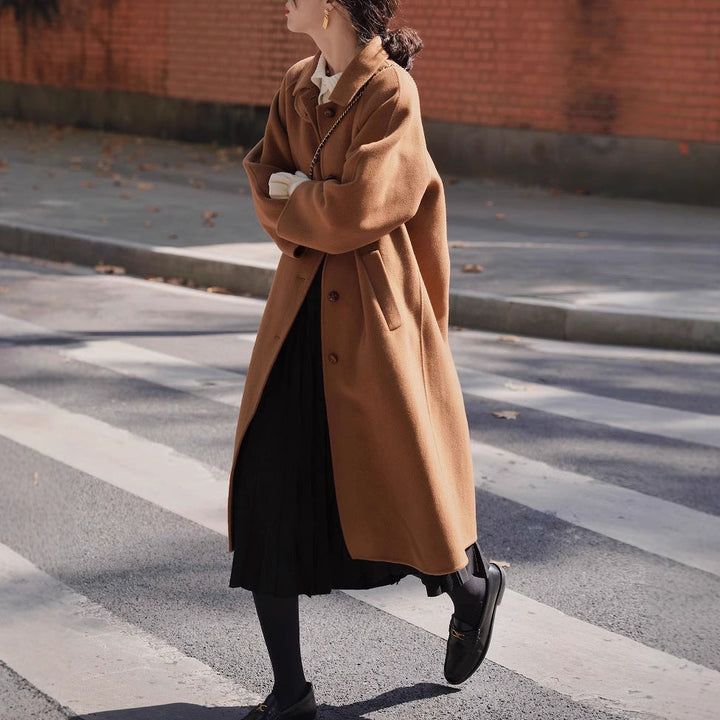 Damska Fashionable oversize Wool kurtka Lumaza