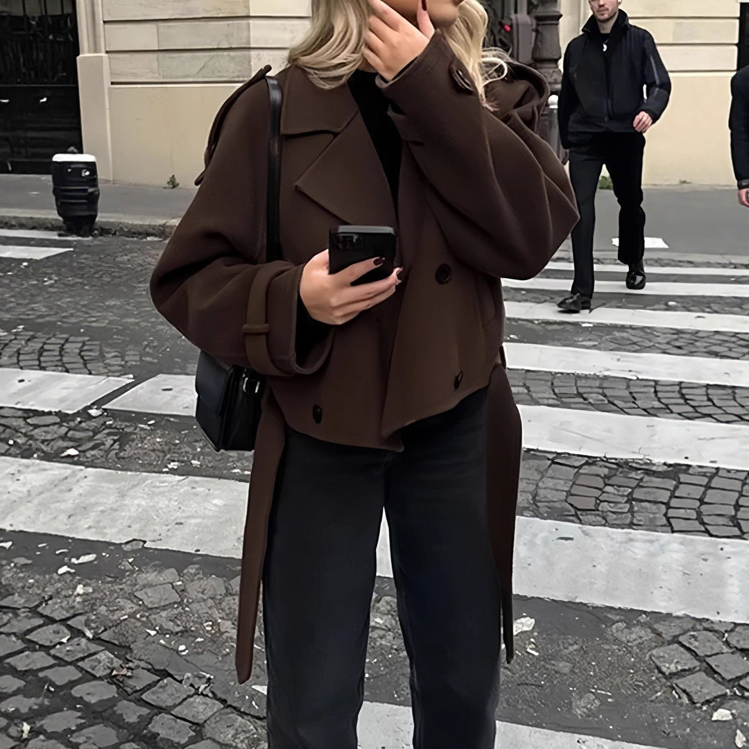 Kurtka damska ciepła oversize casualowa