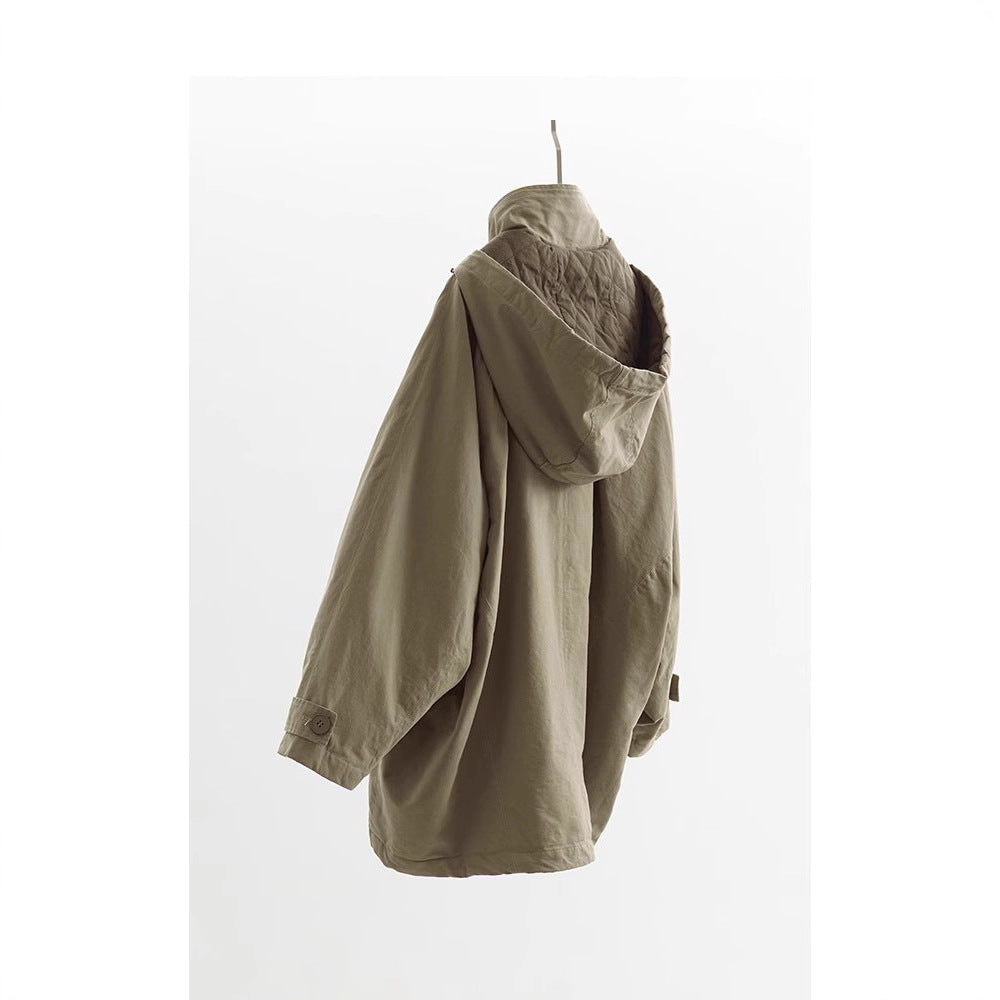 Damska Fashionable Transitional kurtka z Removable Hood Lumaza