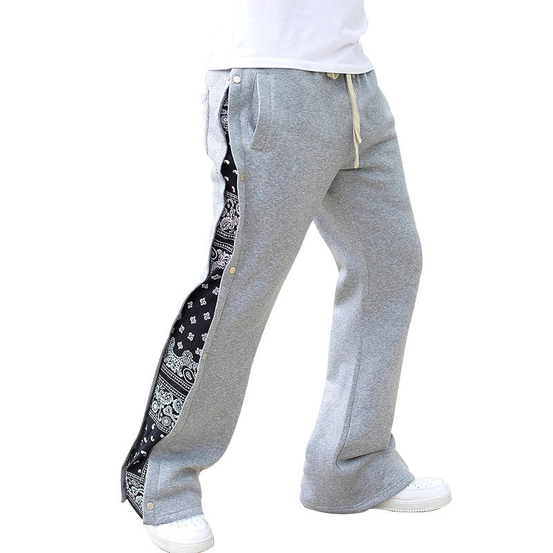Męska sweatpants z boczny nap listwa i bandana boczny wpuszczany